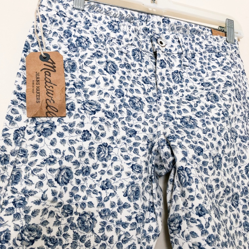 NWT Madewell Skinny Floral Ankle Jeans - Picture 3 of 5